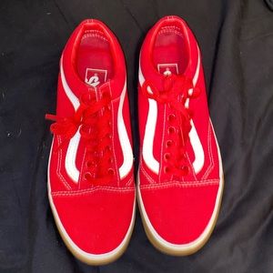 Red bumper Vans